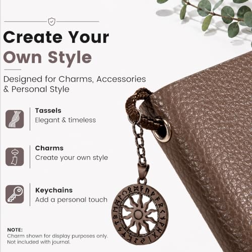 CAGIE College Ruled Journal for Men & Women, Softcover A5 Leather Notebook - color: Taupe, size: 1 Pack