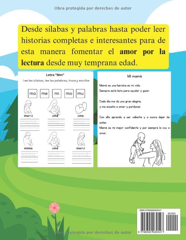 Mi Primer Paso a la Escritura y Lectura Inicial: Cuaderno de Caligrafía para Niños con Más de 300 Palabras Esenciales para Aprender a Escribir y Leer ... para niños en español) (Spanish Edition)