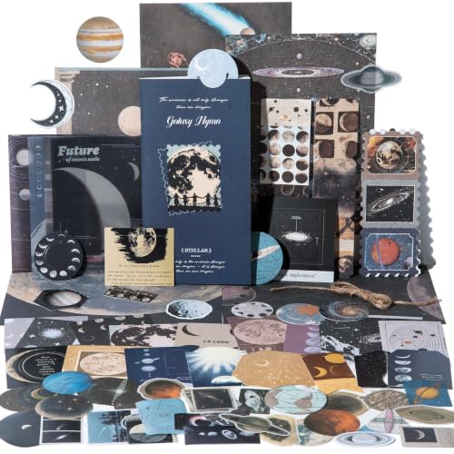 YagCu Galaxy Scrapbooking Kit, Vintage Junk Journal Supplies - color: Galaxy