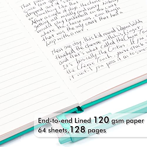 feela 24 Pack Journal Notebook Bulk for Work, Business Notebook Hardcover Lined Writing Journal with Pen Holder for Students Women Note Taking, with 24 Black Pens, 120 GSM, 5.1”x8.3”, A5, Solid Colors - color: 12 Solid Colors