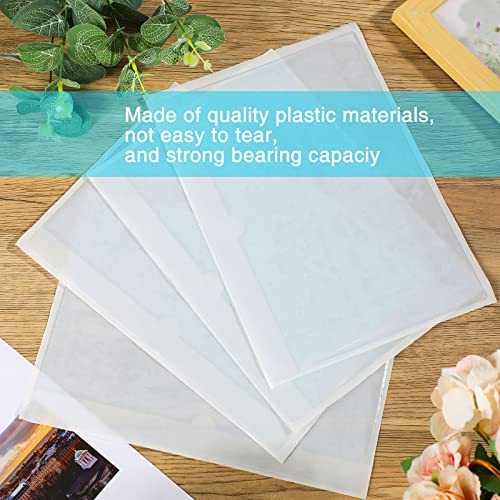 Chinco 30 Pcs Self Adhesive Clear Index Card Pockets,9.9 x 7 Inches - size: 9.9 x 7 Inches