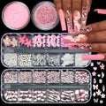 Nail Charms with Pink Rhinestones for Women Nail Design - color: Colorful-18