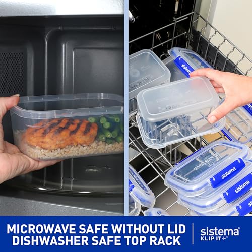 Sistema KLIP IT Large 7L Food Storage Container, Airtight & Stackable, Dishwasher, Freezer, & Microwave-Safe, BPA-Free - size: 7 L (Single)