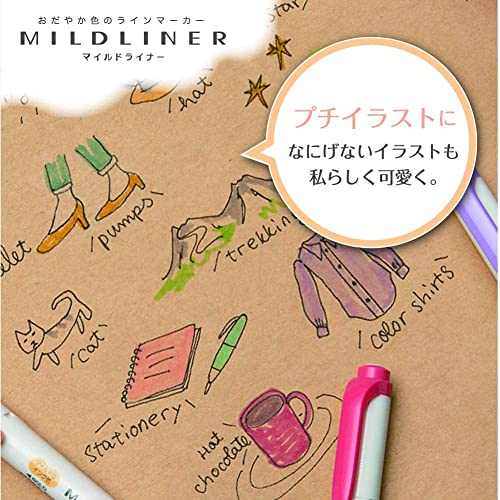 Zebra B-WKT7-MCR Highlighter, Mildliner, Mild Cream, 10 Count - color: cream, size: 1 Count (Pack of 10)