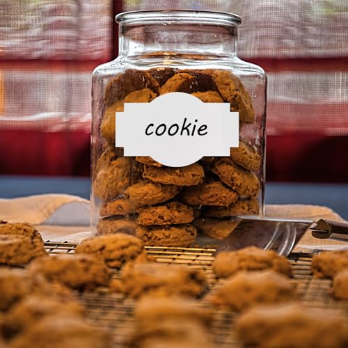600 Pcs White Tags Stickers, Label Stickers, Self-Adhesive Gift Name Tags for Christmas, Presents, Jars, Bottles (White, 600 Pcs) - color: White, size: 600 Pcs