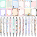Dispowreath 24 Pcs Cat Sticky Notes with Pens Gifts Party Favors - style: Cat
