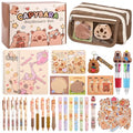 Ulema 80pcs Cute Capybara Stationery Set Birthday Capybara Gifts for Boys Girls Back to School and Classroom Rewards Kawaii School Supplies with Capibara Stuff. - style: Capybara