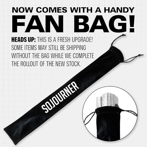 SoJourner Bags Galaxy Rave Fan - Large Folding Clack Fan for Men and Women - Rave Accessories for EDM, Line Dancing, Cosplay, Concerts and More - color: Galaxy