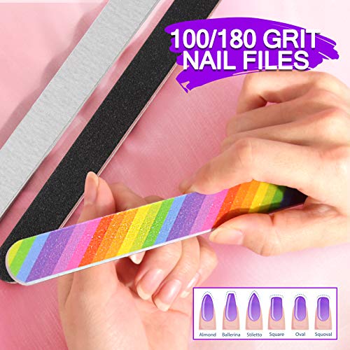 Manicure Nail Files Kit - color: Purple