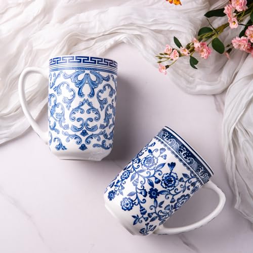 AmorArc Tea Cup With Infuser and Lid, 18oz Loose Leaf Tea Mug With Steeper - color: Peony