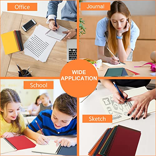 Yahenda 72 Pcs Spiral Notebooks, 1 Subject, Wide Ruled, Multi Color - color: Multi Color