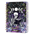 Lined Spiral Journal Notebook for Work A5, 160 Pages, Skull Head - color: Skull Head