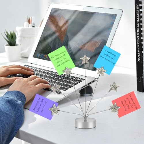 7-Branch Family Desktop Photo Tree Holder Clip Round Base