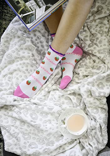 Frenchic 12/24/48 Pairs Pack Women's Colorful Patterned Cute Funny Casual Fashion Crew Socks - color: Multi #11