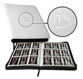 TopDeck 500 Card Ringless Zip Binder Pro - 9-Pocket Pages Side Load Sleeve TCG Storage Portfolio, Compatible with Pokemon, Yu-Gi-Oh, One Piece, MTG, Comic Trading Collectible Cards - White - color: White