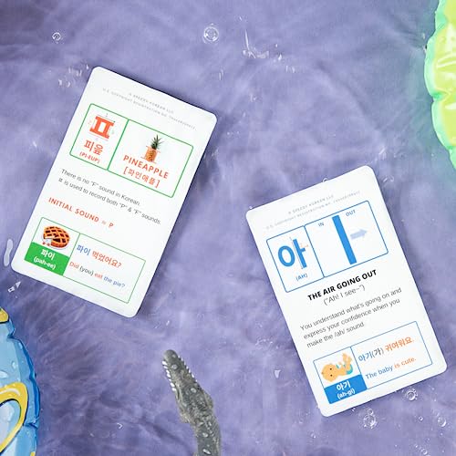 Learn Korean with COREALL Hangul Korean Alphabet Flash Cards - Korean Gifts Idea for Korean Language Beginners - Includes Digital Korean Language Learning Book (Superb Ver.) - style: Superb Ver.