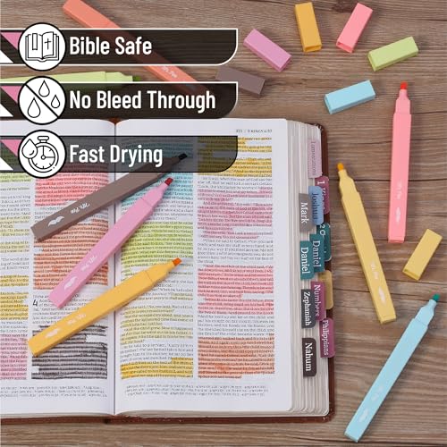 Mr. Pen- Aesthetic Highlighters No Bleed, 8 Pack, Assorted Colors | Chisel Tip, Cute Highlighters Assorted Colors for Journaling, Highlighting, Underlining, Fast Dry, Back to School Supplies - color: Autumn Colors 2, size: 8 Pack