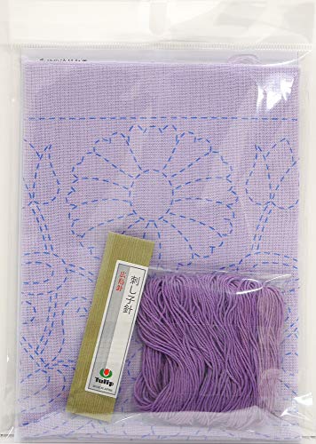 Tulip SASHIKO World Embroidery Kit Purple France Happy Cradle KSW-019