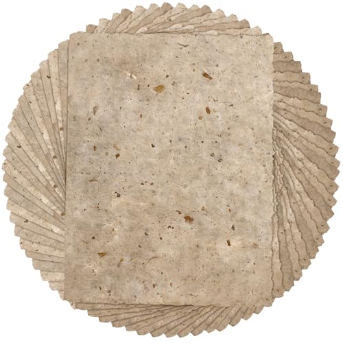 Geyee 50 Pcs 8.5 x 11 Inch Mulberry Rice Paper Sheets for Crafts - size: 8.5 x 11 Inch