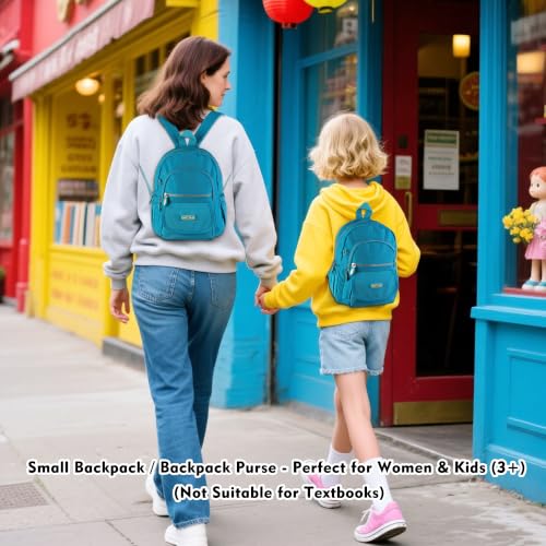 AOTIAN Mini Backpack for Women, Lightweight Sturdy Nylon Small Daypack - color: Mini Wake Blue