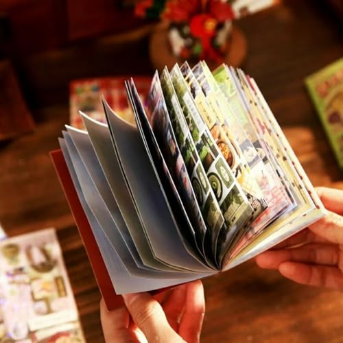 Japanese Kawaii Sticker Book, Die-Cut Cute Food & Manga Style Aesthetic Stickers for Journaling, Scrapbooking, Planners, Junk Journal Supplies (A) - color: A