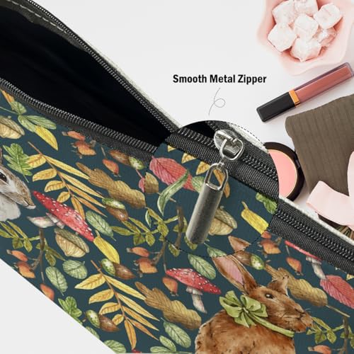Cute Rabbit Makeup Bag, Rabbits Bunny Gifts Cosmetic Bags Travel Pouch - color: Multicolor 0143