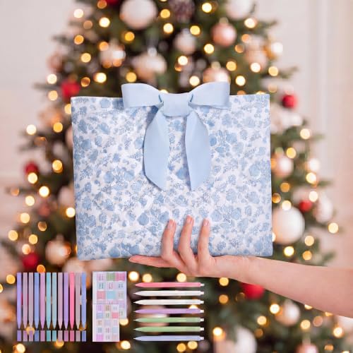 Sadnyy Quilted Bow Bible Cover for Women,Blue - color: Blue
