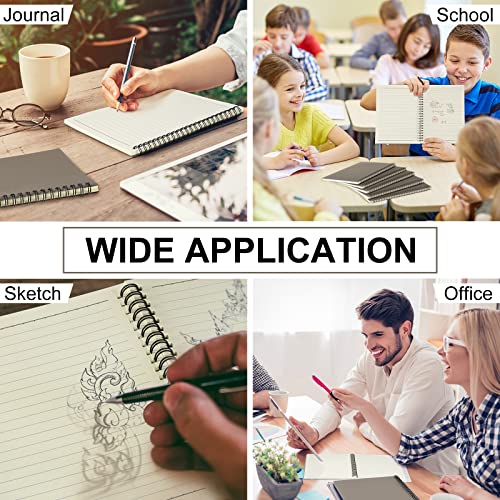 Yahenda 54 Pcs Spiral Notebooks, 1 Subject, Wide Ruled, Dark Gray - color: Dark Gray