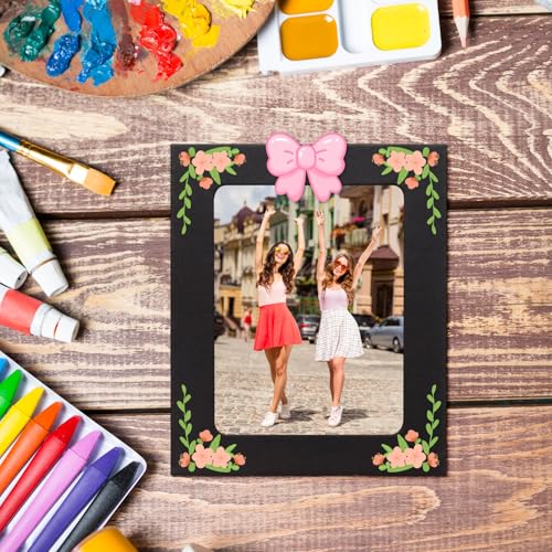30Pcs 3x4Inch Black Paper Photo Frames with String & Clips - color: Black, size: 3x4inch