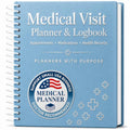 Planners With Purpose B5 Medical Visit Logbook - Medical Notebook Organizer