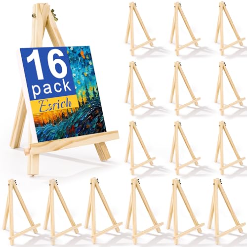 ESRICH 16 PCS 9 Inch Easel for Painting, Easel Stand for Painting Canvas - style: 16