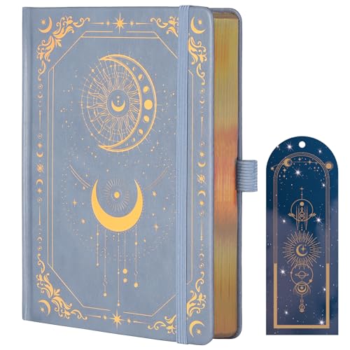 TIEFOSSI Line Journal Notebook for Women Men, 316 Pages,8.3x5.8 IN - color: Light blue, size: Line