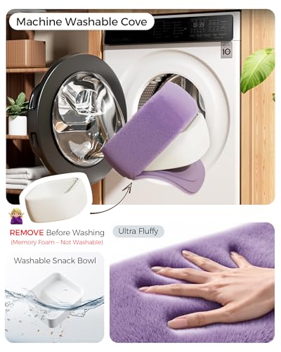 LULULOOK Tablet Pillow Stand for Kindle/iPad, Kindle Holder for Bed, Purple - color: Velvety Purple
