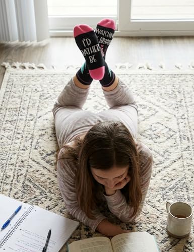 InnoBeta K Drama Gifts, Kpop Gifts Socks for Women Girls, One Size Crew Socks for K Drama K-Pop Lovers