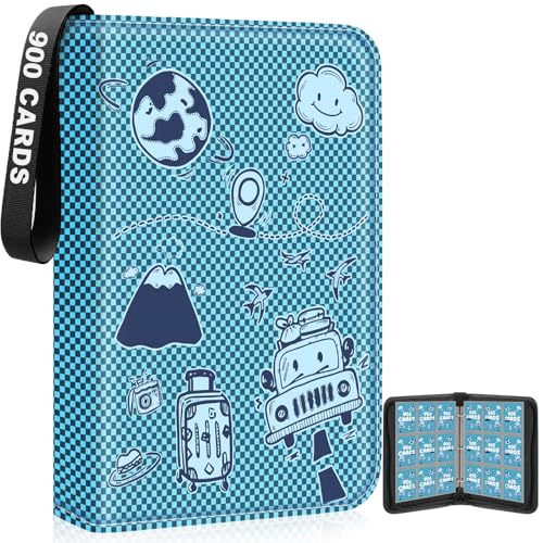 9-Pocket Trading Card Binder, 900-Card Capacity, 3-Ring, Deep Blue - color: Deep Blue, size: Large