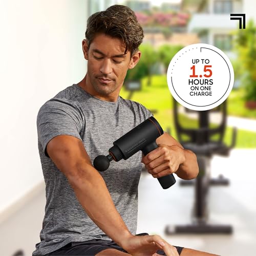 Sharper Image Powerboost Sport Deep Tissue Percussion Massage Gun - color: Grey - Sport