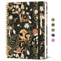 Taja Spiral Lined Journal for Women, Pretty Hardcover Journal Notebook, A5 - color: I-Mushroom