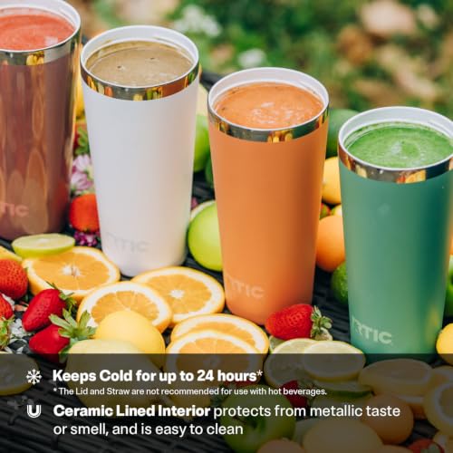 RTIC 20oz Everyday Tumbler, Insulated, Ceramic Lined, Denim - color: Denim, size: 20 Ounces
