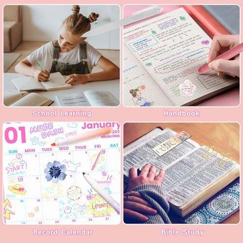 HRFGWDD 91-Piece Bible Study Supplies, Bible Journaling Kit for Women - color: 91pcs