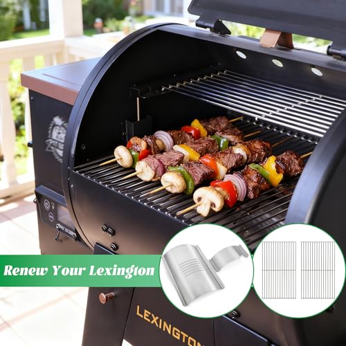 Flame Broiler Kit for Pit Boss Lexington 500 540 550 Series Cooking Grid Smoker Grill Grate Replacement Parts Pitboss Pellet Drip Tray Diffuser Heat Deflector Plate BBQ Accessories PB500NX - size: For 540 Series with Grill Grates
