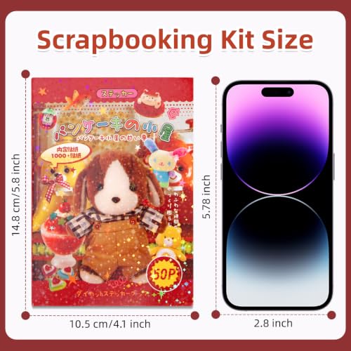 Japanese Comic Style Sticker Scrapbooking Supplies for Junk Journal, 50 Sheets Stickers TZ-018-001 - color: Uideyvi Japanese Comic Style Sticker Tz-018-001