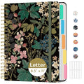 Taja Cute Large Spiral Lined Notebook for Work with 5 Removable Dividers - color: I-Forest Botanica