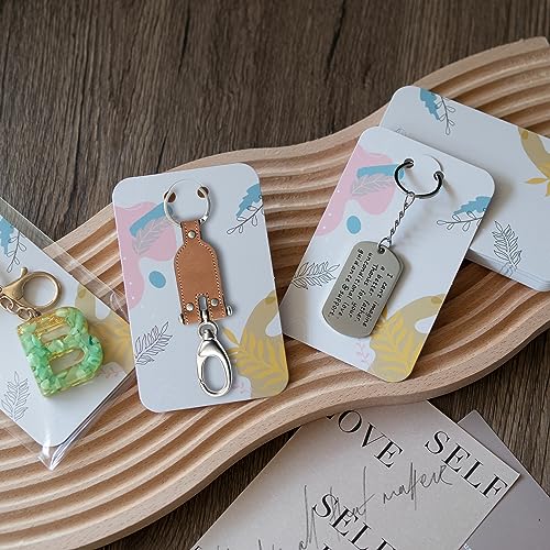 Temlum 3''x4.7'' Keychain Display Cards with Self-Sealing Bags, Plant 100p - color: Plants