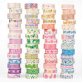 60 Rolls Washi Tape Set Aesthetic Decorative Masking Tape - color: Pink