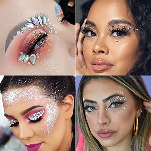 Champagne Nail Art Rhinestones Charms AB Crystals for Women - color: Colorful-17