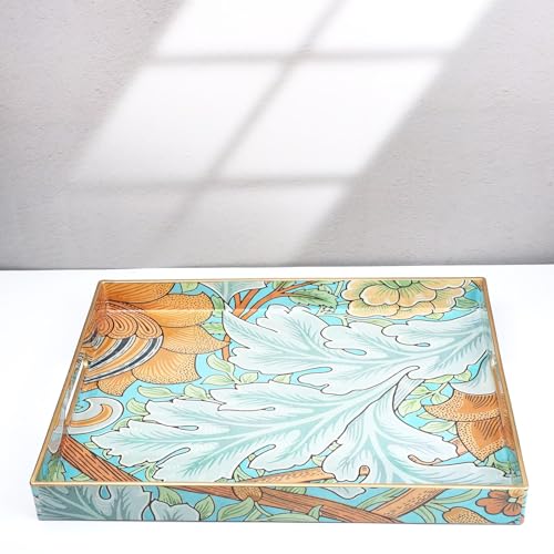 Spsyrine Plastic Serving Tray with Handles for Coffee Table, Sunflower - color: Multi E