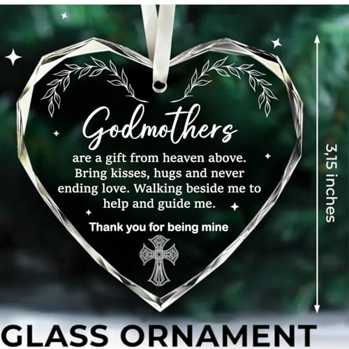 Godmother Proposal Gift - Godmother Gift - Will You be My Godmother - Godmother Gifts for Christmas, Godmother Gifts from Godchild, Godmother Gifts from Godchild - Christmas Ornament 2025 (Godmother)