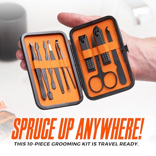 Wild Willies 10-Piece Manicure & Pedicure Kit - Compact Travel Nail Set