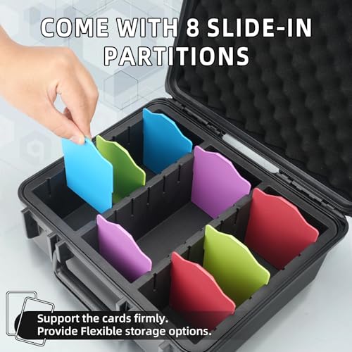 Waterproof Toploader Storage Box for Trading Cards，MTG Cards, TCG Cards