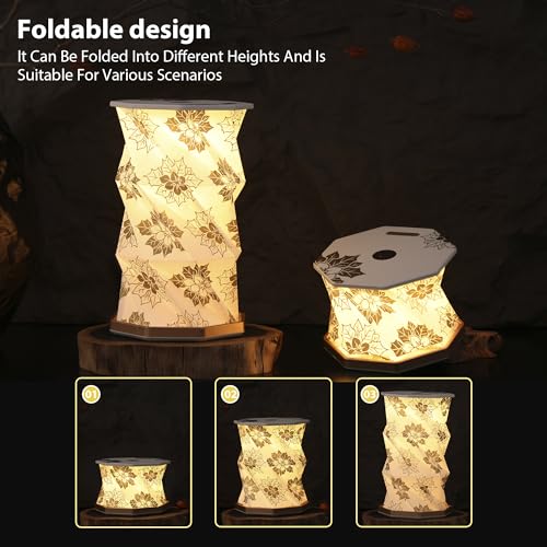 Birthday Flower Folding Lamp, Paper Lantern Lights, Japanese Gifts